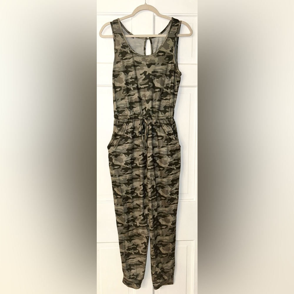 KIRUNDO Women's Casual Sleeveless Jumpsuit Drawstring Waist Romper with Pockets